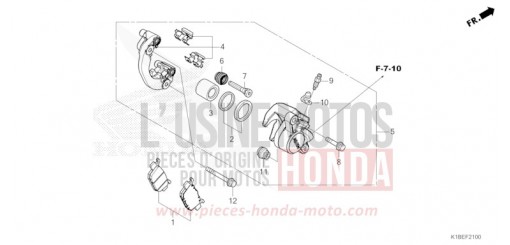 ETRIER DE FREIN ARRIERE NSS350AR de 2024